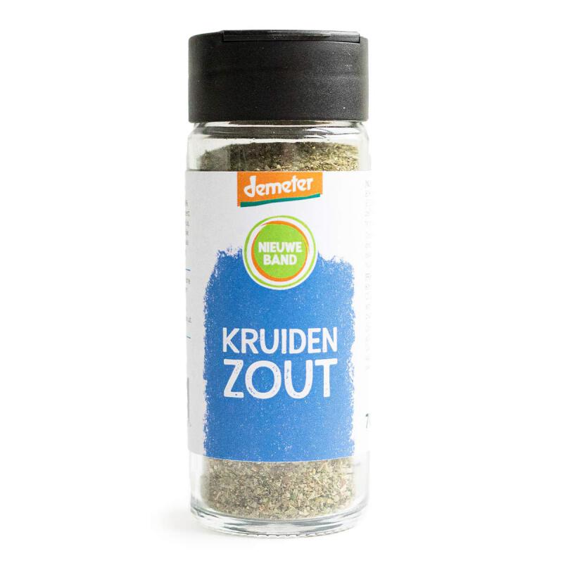 Kruidenzout in glas van De Nieuwe Band, 12 x 70 g