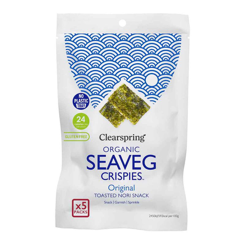 Seaveg crisp original multi van Clearspring, 6 x 5 stk