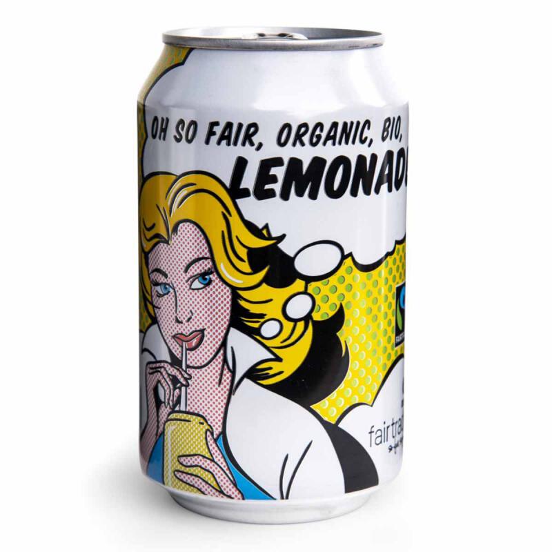 Lemonade (blikje) van Oxfam Fairtrade, 12 x 330 ml