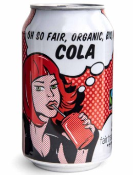 Cola (blikje) van Oxfam Fairtrade, 12 x 330 ml