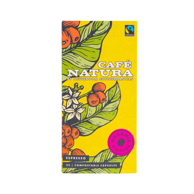 Koffiecups espresso van Café Natura, 6 x 22 stk