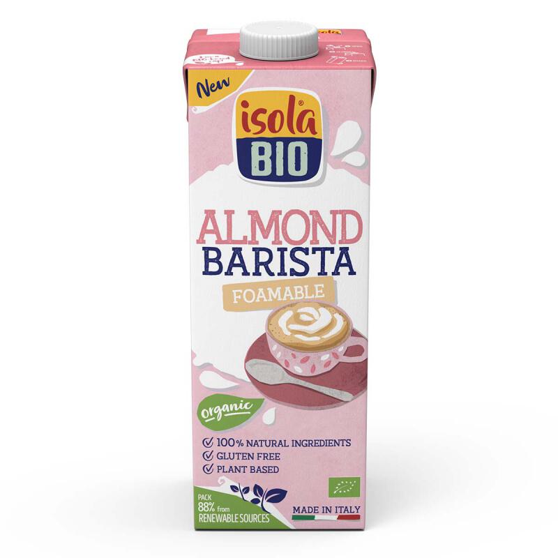 Amandel barista van Isola Bio, 6 x 1 l