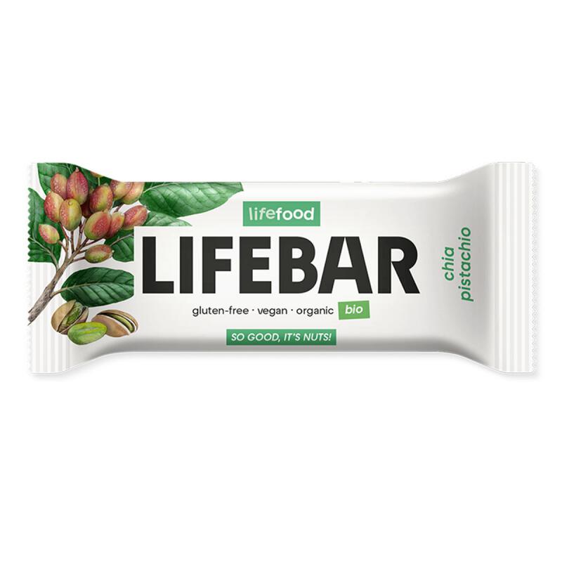Lifebar chia pistachio van Lifefood, 15 x 40 g