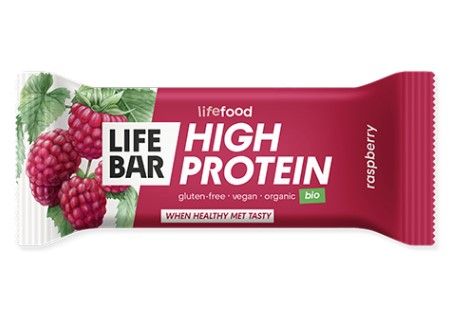 Lifebar proteine framboos van Lifefood, 15 x 40 g