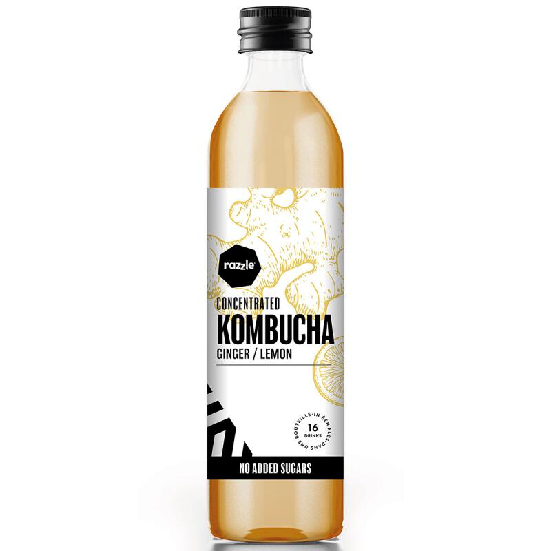 Kombucha concentraat van Razzle, 8 x 500 ml
