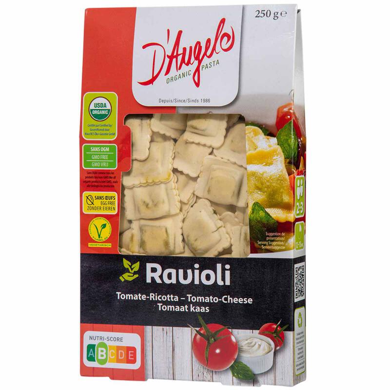 Ravioli tomaat ricotta van D`ANGELO PASTA, 10 x 250 g