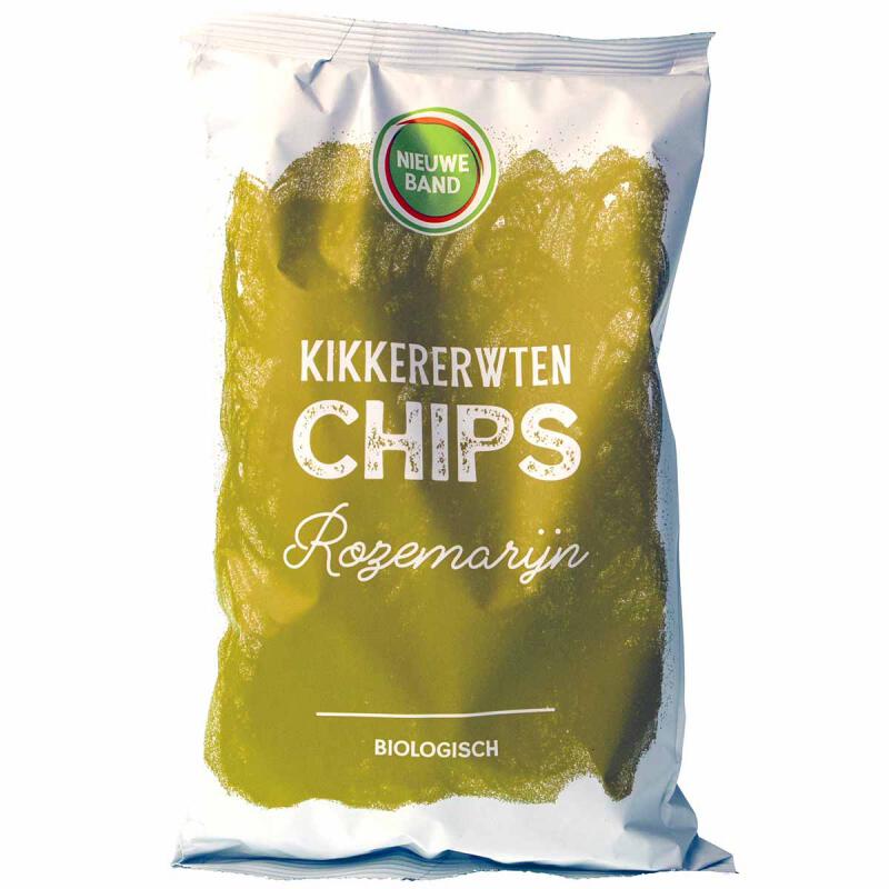 Kikkererwtenchips rozemarijn van De Nieuwe Band, 6 x 75 g