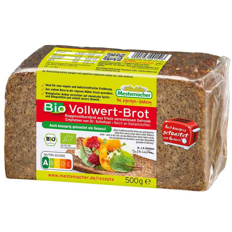 Roggebrood volkoren van Mestemacher, 12 x 500 g