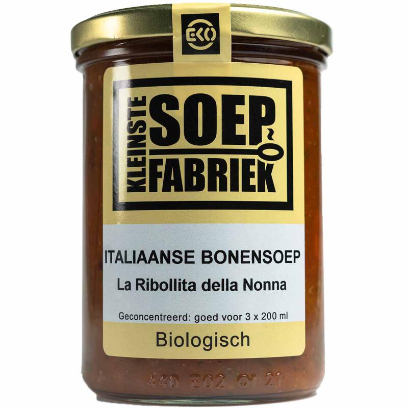 Italiaanse bonensoep van Kleinstesoepfabriek, 6 x 400 ml