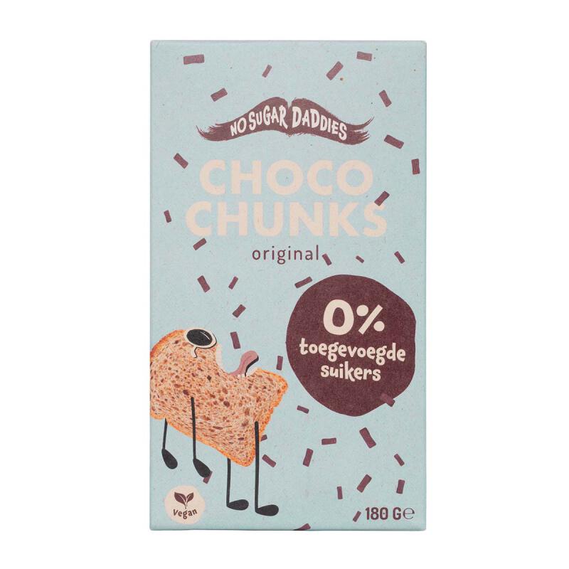 Choco chunks original van No Sugar Daddies, 10 x 180 g