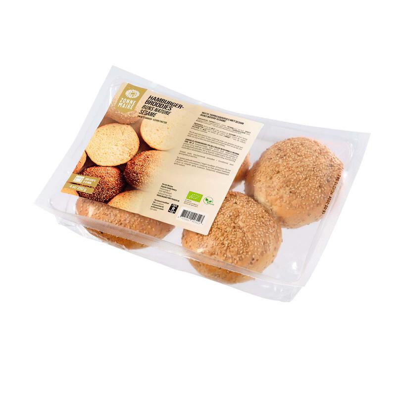 Hamburgerbroodjes 4st afbak van Zonnemaire, 6 x 250 g