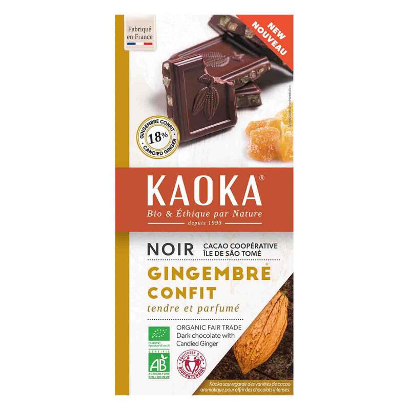 Puur 66% gember van Kaoka, 10 x 180 g