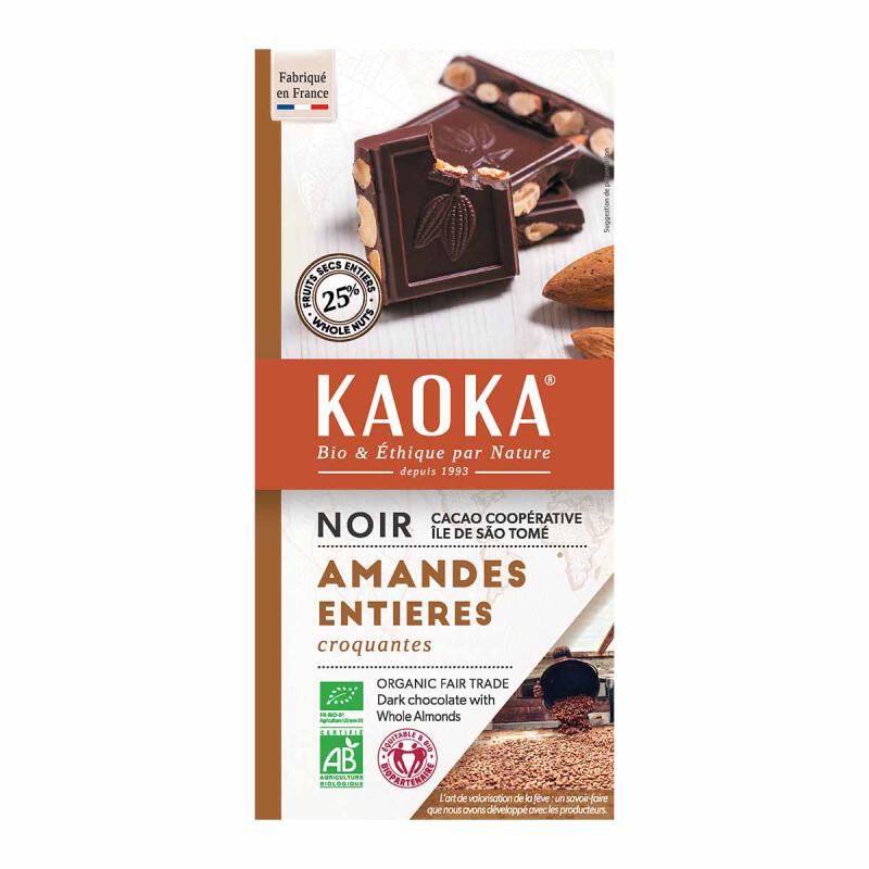 Puur 66% hele amandelen van Kaoka, 10 x 180 g