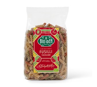 Fusilli tricolore van La Bioidea, 6 x 500 g