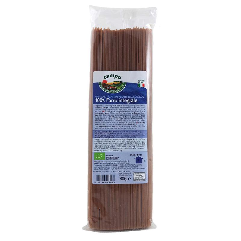 Fusili spelt volkoren van Campo, 12 x 500 g