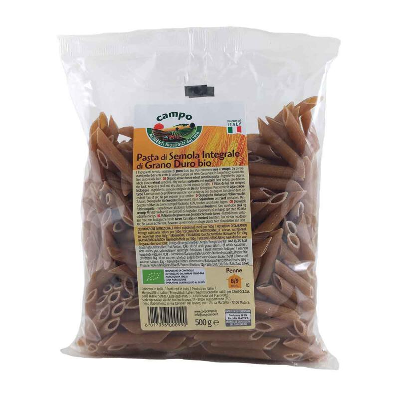 Penne volkoren van Campo, 12 x 500 g