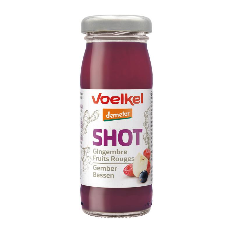 Shot gember en bessen van Voelkel, 8 x 95 ml Shot gember en bessen van Voelkel, 8 x 95 ml