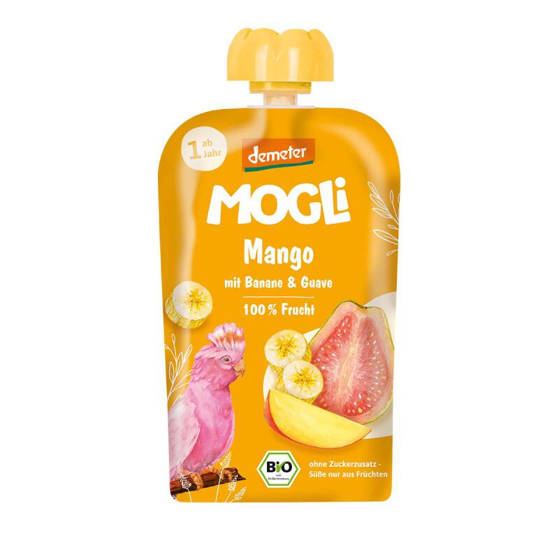 Knijpfruit mango van Mogli, 10 x 100 g