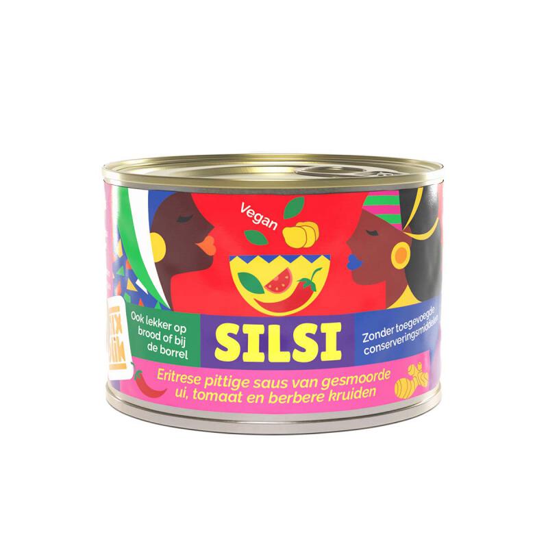 Silsi pittige saus van Mixblik, 8 x 180 g