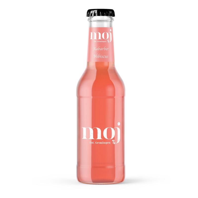 Frisdrank rabarber hibiscus van MOJ LEMONADE, 12 x 200 ml Frisdrank rabarber hibiscus van MOJ LEMONADE, 12 x 200 ml