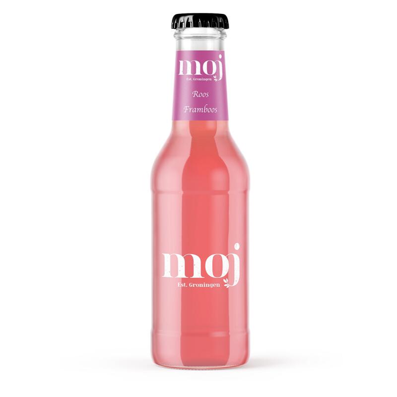 Frisdrank roos framboos van MOJ LEMONADE, 12 x 200 ml Frisdrank roos framboos van MOJ LEMONADE, 12 x 200 ml