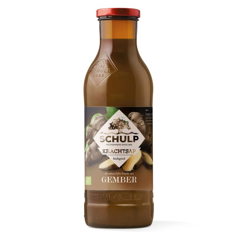Krachtsap gember van Schulp, 6 x 750 ml