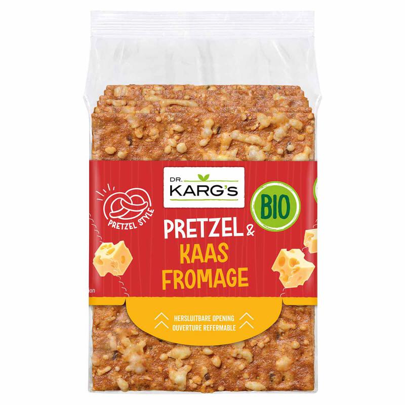 Crispbread pretzel + kaas van Dr. Karg`s, 14 x 160 g