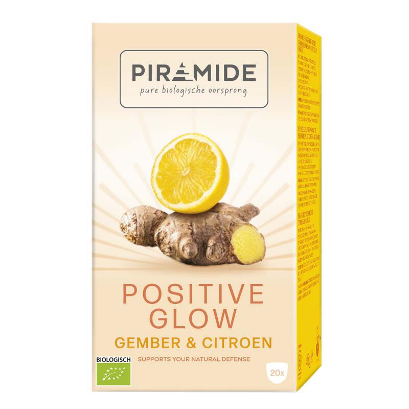 Positive glow van Piramide, 4 x 20 builtje