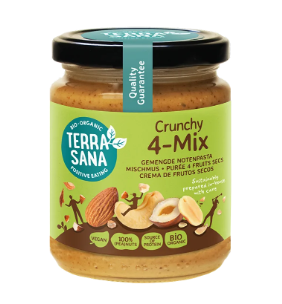 4-mix notenpasta crunchy van TerraSana, 6 x 250 g
