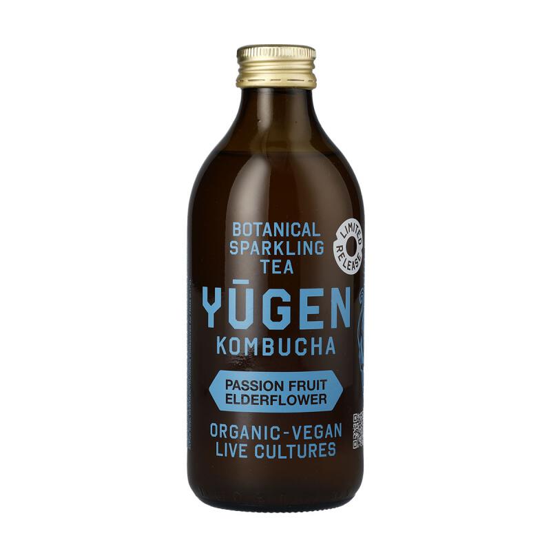 Kombucha passie vlierbloesem van YUGEN, 1 x 325 ml
