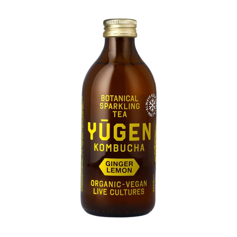 Kombucha gember citroen van YUGEN, 1 x 325 ml