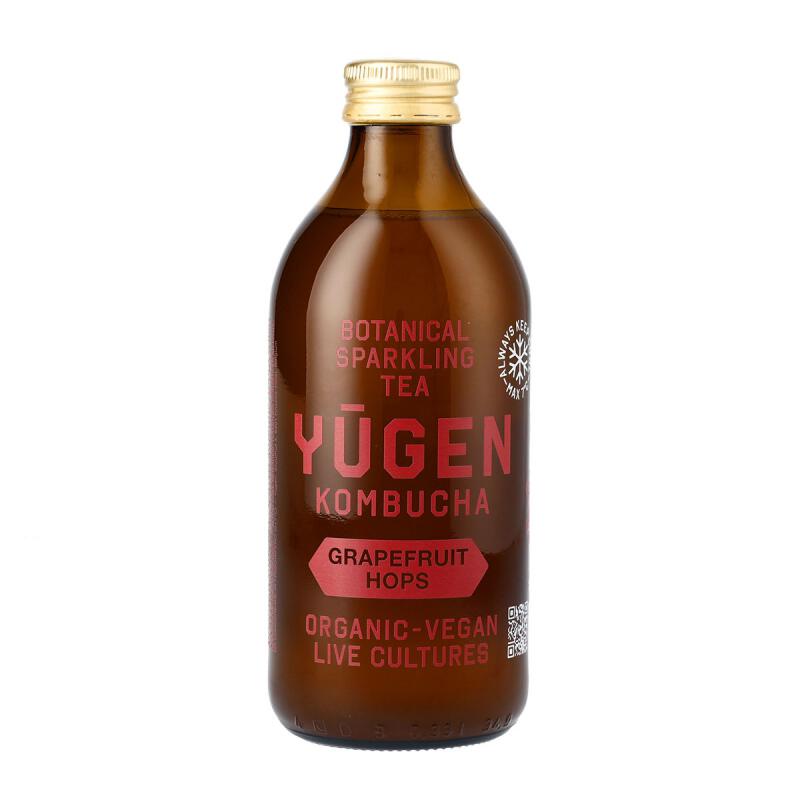 Kombucha grapefruit hop van YUGEN, 1 x 325 ml