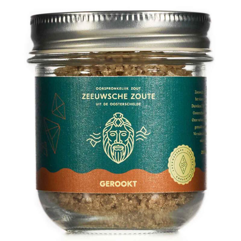 Zeezout gerookt pot van ZEEUWSCHE ZOUTE, 6 x 100 g