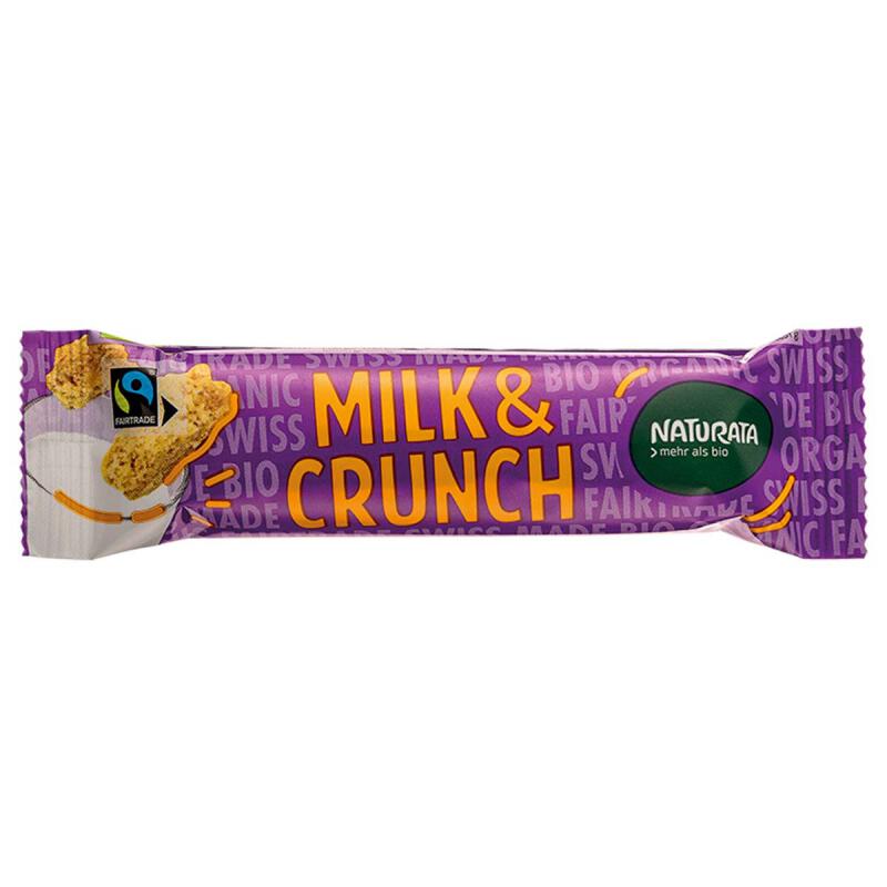 Milk + crunch bar van Naturata, 24 x 33 g
