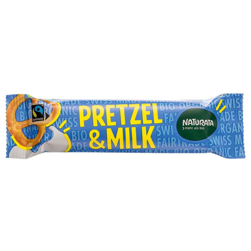 Pretzel + milk bar van Naturata, 24 x 33 g