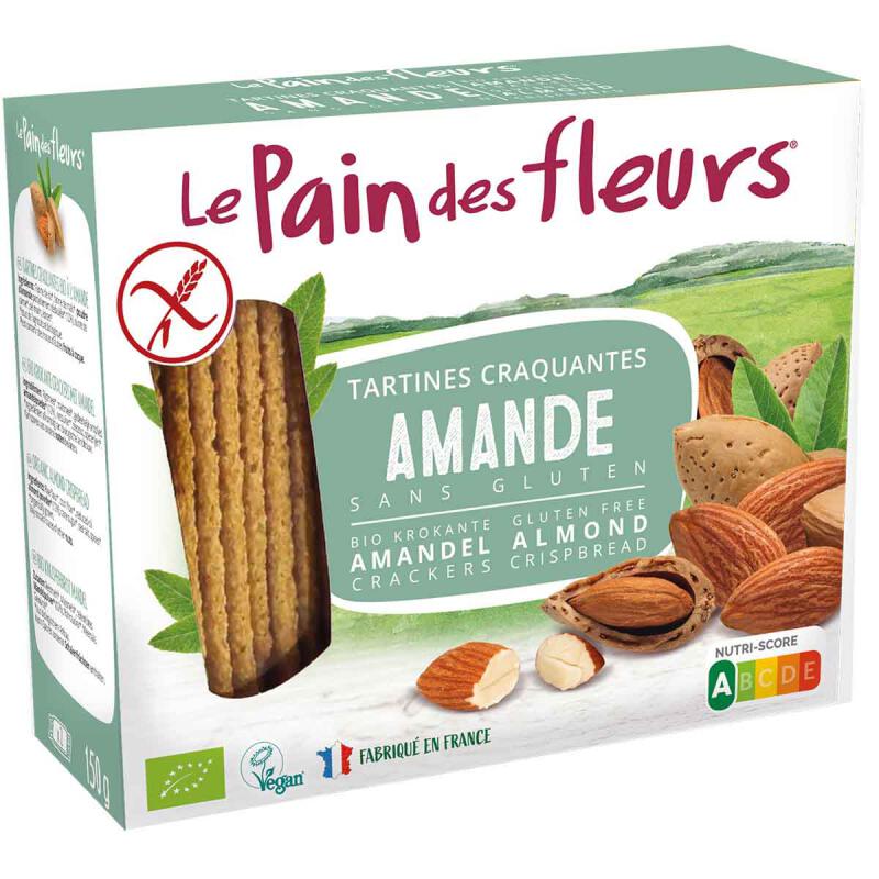 Crackers amandel krokant van Le Pain Des Fleurs, 12 x 150 g