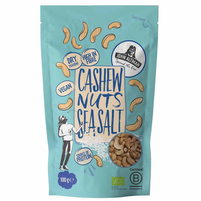 Cashewnoten sea salt van John Altman, 14 x 100 g