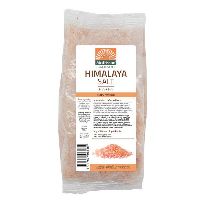 Himalaya zout fijn navul van Mattisson, 10 x 500 g