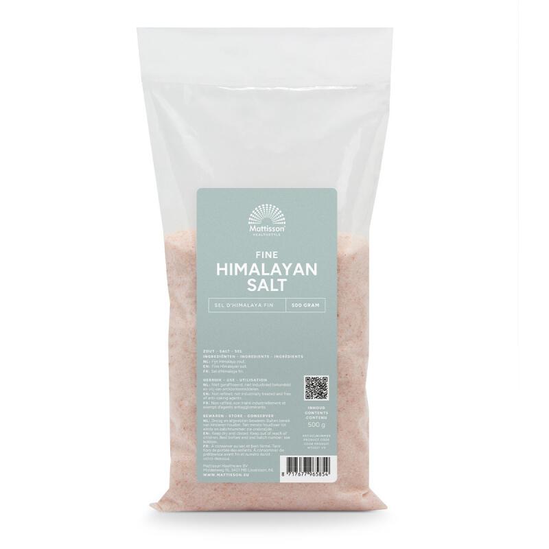 Himalaya zout fijn navul van Mattisson, 10 x 500 g