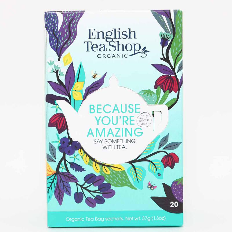 Thee Because you re amazing van ENGLISH TEASHOP, 6 x 20 builtje Thee Because you re amazing van ENGLISH TEASHOP, 6 x 20 builtje