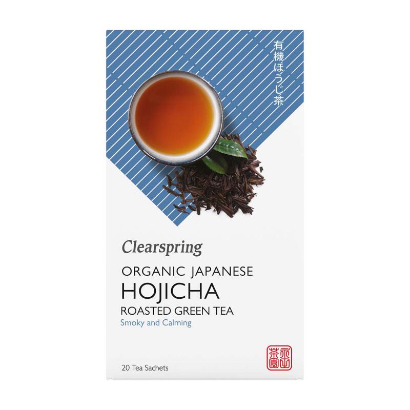 Hojicha green tea van Clearspring, 4 x 20 builtjes