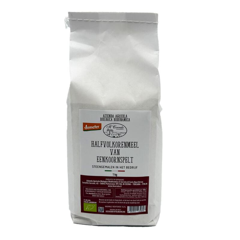 Emmermeel half-volkoren van IL CERRETO, 10 x 1 kg