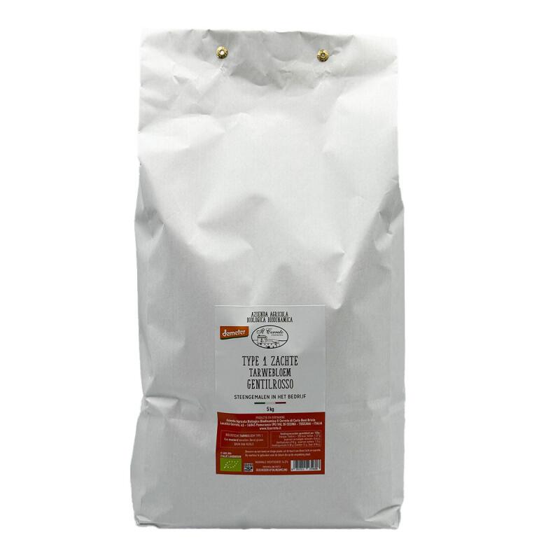 Tarwebloem type 1 zacht gentil rosso van IL CERRETO, 2 x 5 kg