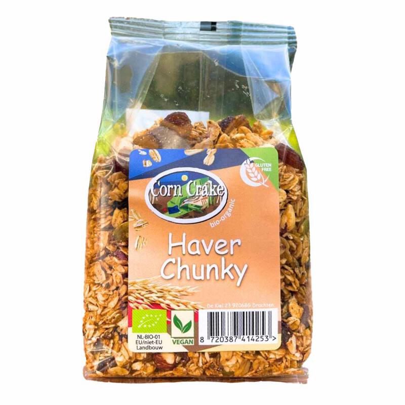 Haver chunky glutenvrij van Corn Crake Organic, 6 x 250 g