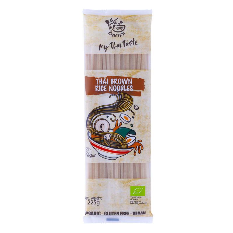 Thaise bruine rijst noedels van ONOFF, 6 x 225 g