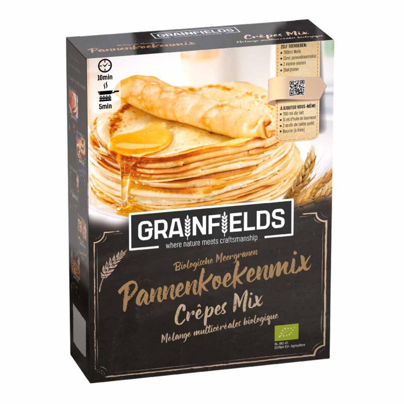 Pannenkoeken mix meergr. van GRAINFIELDS, 6 x 350 g