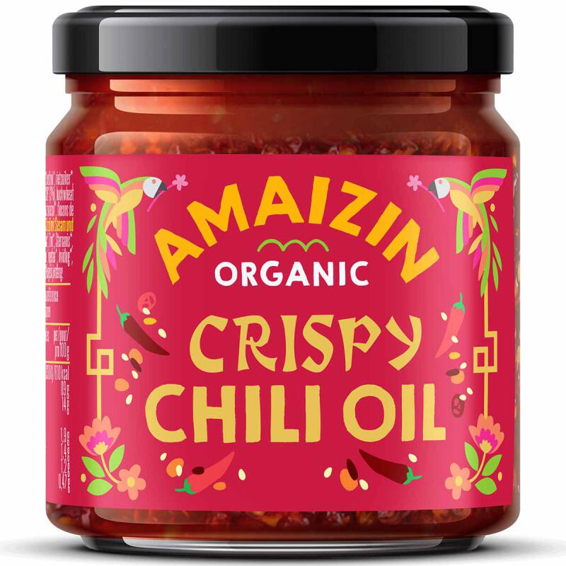 Crispy chili olie van Amaizin, 1 x 170 g