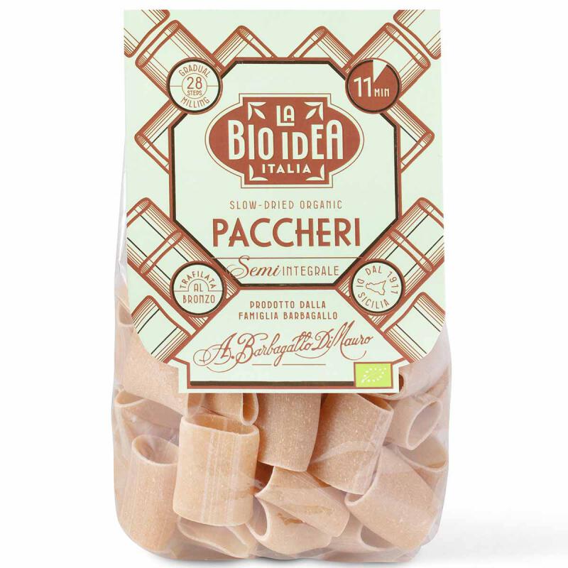 Paccheri half volkoren van La Bioidea, 6 x 375 g