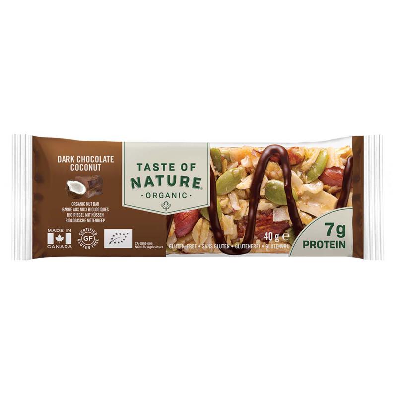 Pure chocolade kokosreep van Taste of Nature, 16 x 40 g