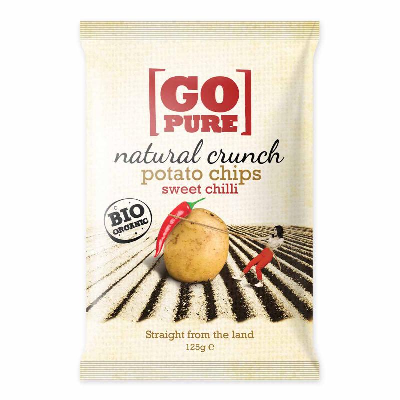 Chips sweet chilli van Go pure, 6 x 125 g